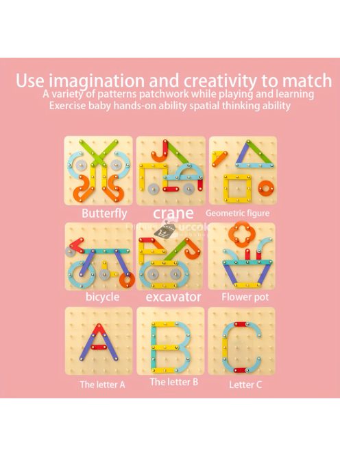 Fa Ábécé és Szám kirakó Puzzle