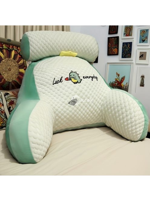 Háttámlával ellátott, ergonomikus olvasópárna