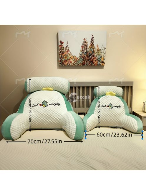 Háttámlával ellátott, ergonomikus olvasópárna