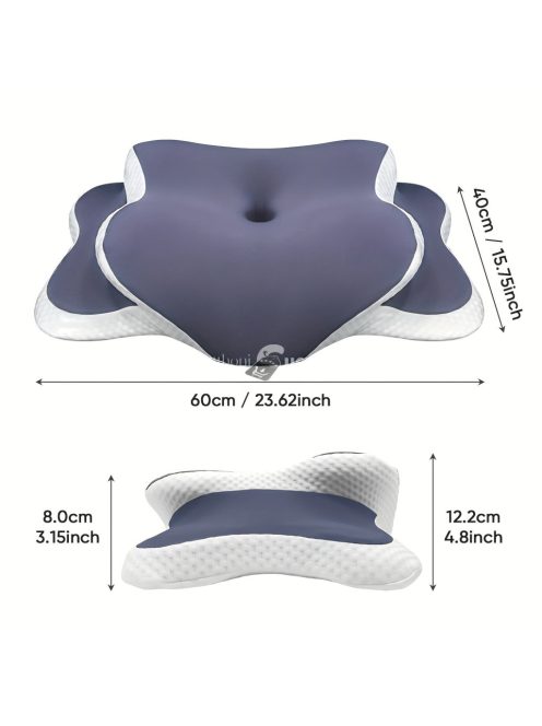 Ergonomikus memóriahabos nyakpárna hűsítő párnahuzattal