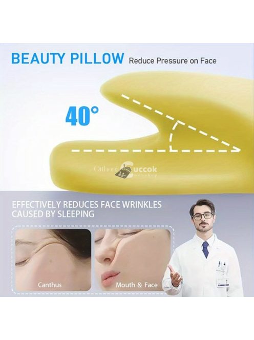 Ergonomikus memóriahabos nyakpárna hűsítő párnahuzattal