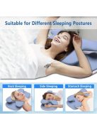 Ergonomikus memóriahabos nyakpárna hűsítő párnahuzattal