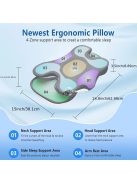 Glacier Fekete Pillangó Memóriahabos Párna