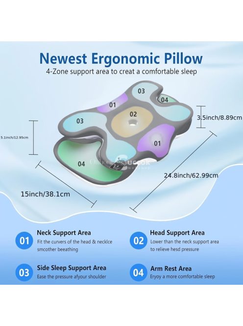 Glacier Fekete Pillangó Memóriahabos Párna