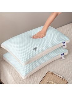   2db Luxus 3D Hűsítő Selyem Párna - Légáteresztő, Hipoallergén Nyaki Támaszos