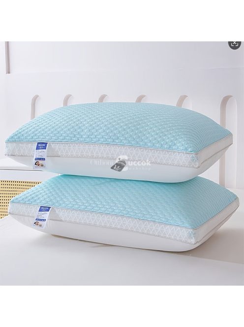 2db Luxus 3D Hűsítő Selyem Párna - Légáteresztő, Hipoallergén Nyaki Támaszos