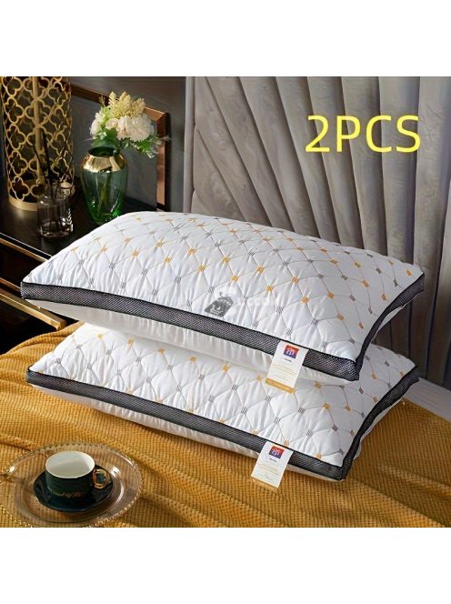 2db Luxus 3D Párna, vastagított huzattal