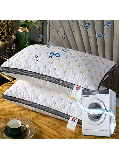 2db Luxus 3D Párna, vastagított huzattal