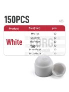 Hatszögű műanyag csavar- és anyavédő sapkakészlet