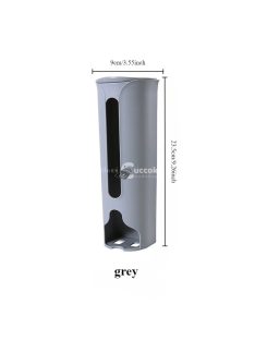   Műanyag zacskótartó, fali vagy szekrényre szerelhető adagoló