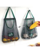 Konyhai hálós tárolózsák gyümölcsök, zöldségek és fokhagyma tárolására