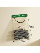 Konyhai hálós tárolózsák gyümölcsök, zöldségek és fokhagyma tárolására