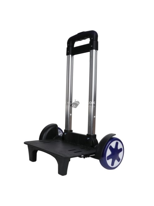 Gyerek hátizsákos kézikocsi, rózsaszín, összecsukható 2 kerekű húzós kocsi