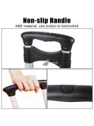 Összecsukható, hordozható kézikocsi, kétkerekű, 35 kg teherbírással