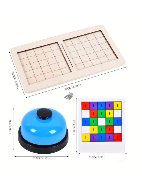 Fa blokk puzzle: Fejleszd a térlátást színes kockákkal