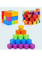 Fa blokk puzzle: Fejleszd a térlátást színes kockákkal