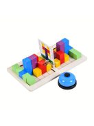 Fa blokk puzzle: Fejleszd a térlátást színes kockákkal