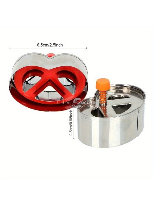 1 Db Rozsdamentes Acél Perecvágó Forma