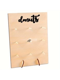 Fa Donut Falitartó Állvány