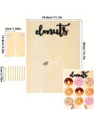 Fa Donut Falitartó Állvány