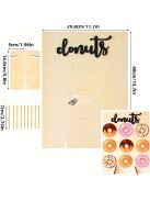 Fa Donut Falitartó Állvány