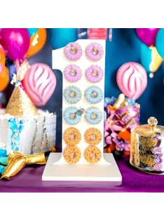 Fa édesség, fánk tartó állvány