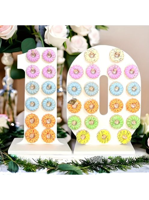 Fa édesség, fánk tartó állvány