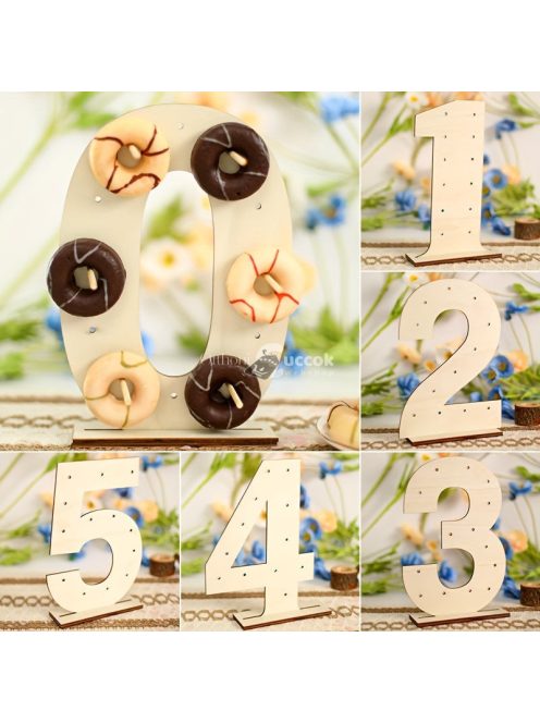 Fa édesség, fánk tartó állvány