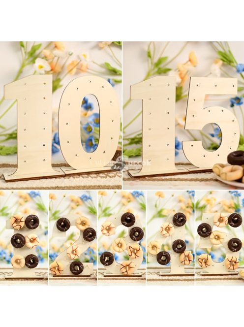 Fa édesség, fánk tartó állvány