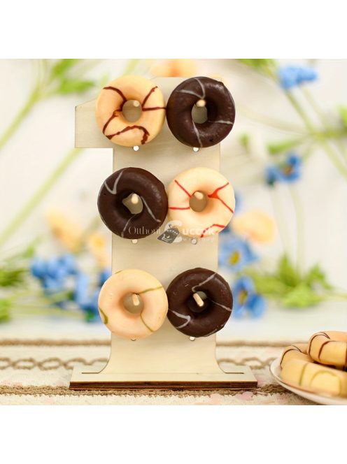 Fa édesség, fánk tartó állvány