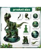 Strapabíró 3-szintes T-Rex tortatartó