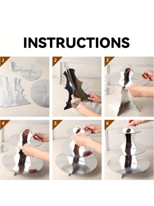 Strapabíró 3-szintes T-Rex tortatartó