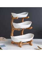 3 Szintes Modern Műanyag Gyümölcs- és Cukorkaállvány