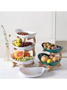 3 Szintes Modern Műanyag Gyümölcs- és Cukorkaállvány