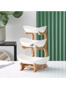 3 Szintes Modern Műanyag Gyümölcs- és Cukorkaállvány