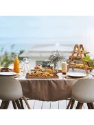 Háromszintes fa ételállvány