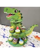 1db Dinoszaurusz mintázatú sütemény állvány