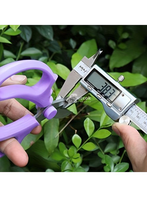 Professzionális metszőolló, kétoldali kényelmes fogantyúval