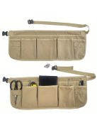 Khaki Praktikus Eszköztartó Derékkötény 12 Zsebbel