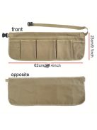 Khaki Praktikus Eszköztartó Derékkötény 12 Zsebbel