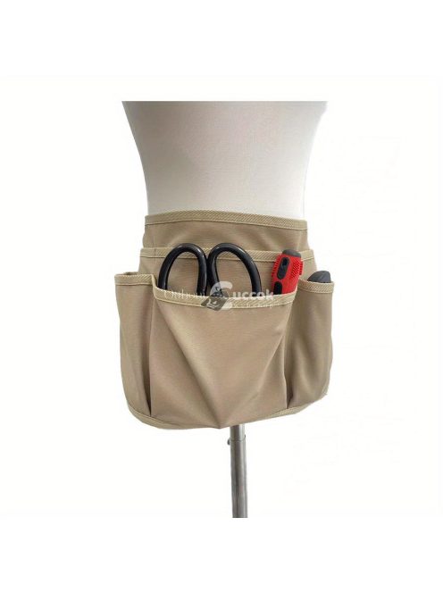 Khaki Praktikus Eszköztartó Derékkötény 12 Zsebbel