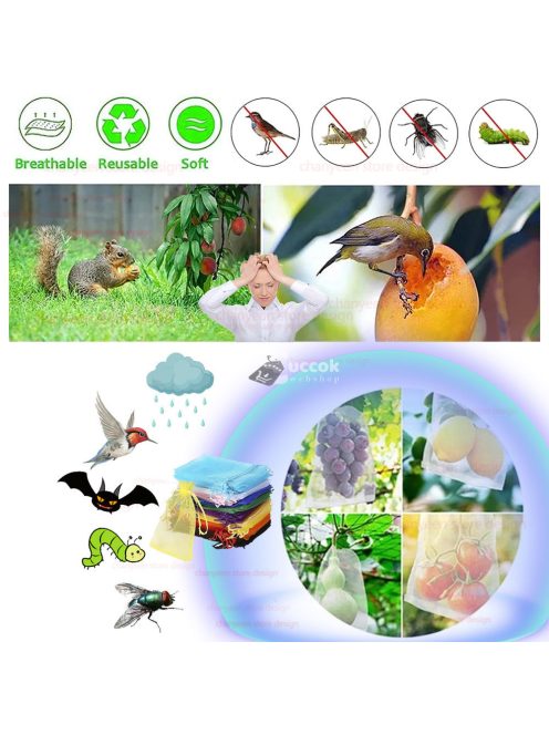 25db 20cmx30cm Gyümölcstermesztő Zsák