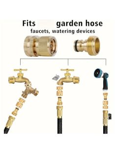 Sárgaréz 3/4 Hüvelykes Szivárgásmentes Víztömlő