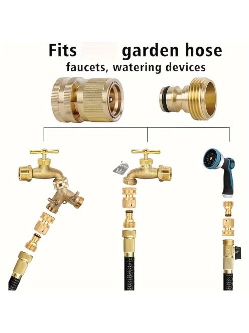 Sárgaréz 3/4 Hüvelykes Szivárgásmentes Víztömlő