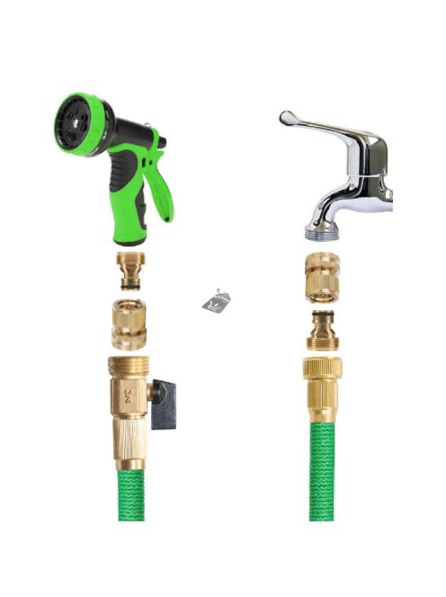 Sárgaréz 3/4 Hüvelykes Szivárgásmentes Víztömlő