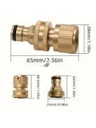 Sárgaréz 3/4 Hüvelykes Szivárgásmentes Víztömlő