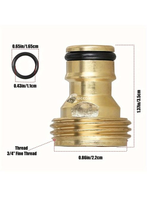 Sárgaréz 3/4 Hüvelykes Szivárgásmentes Víztömlő