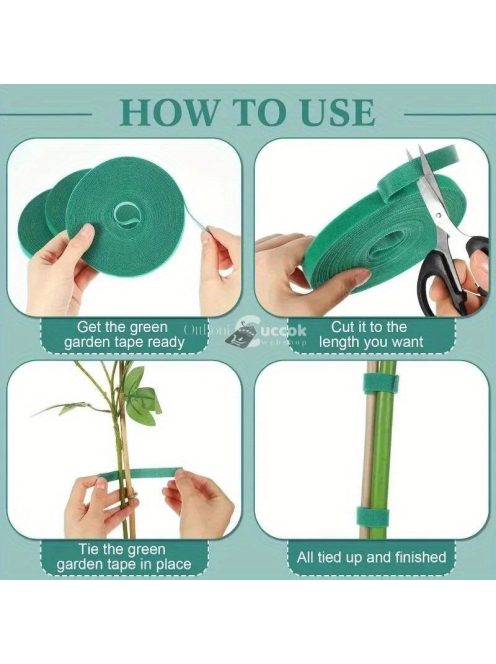 5 m-es tekercs prémium újrafelhasználható nejlon növényi kötőelem