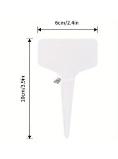 50 db-os PVC T-típusú kerti címke