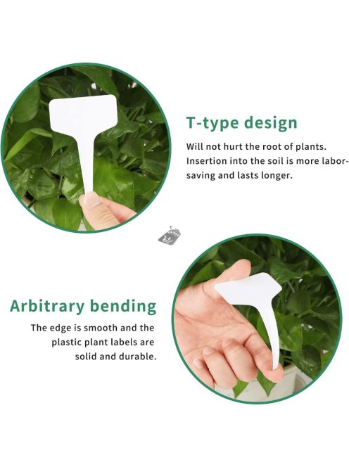 50 db-os PVC T-típusú kerti címke